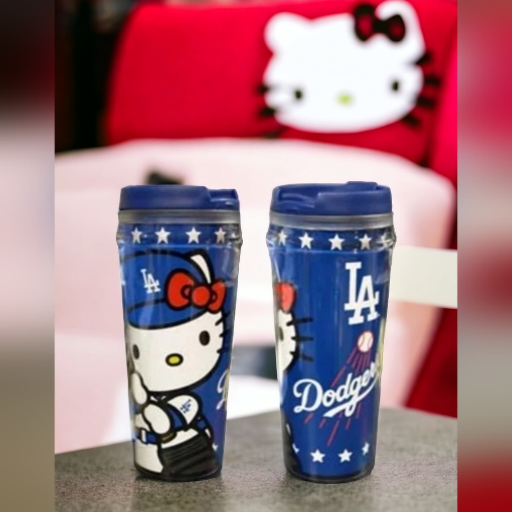 Hello Kitty LA Dodgers Travel Mug Stadium Giveaway